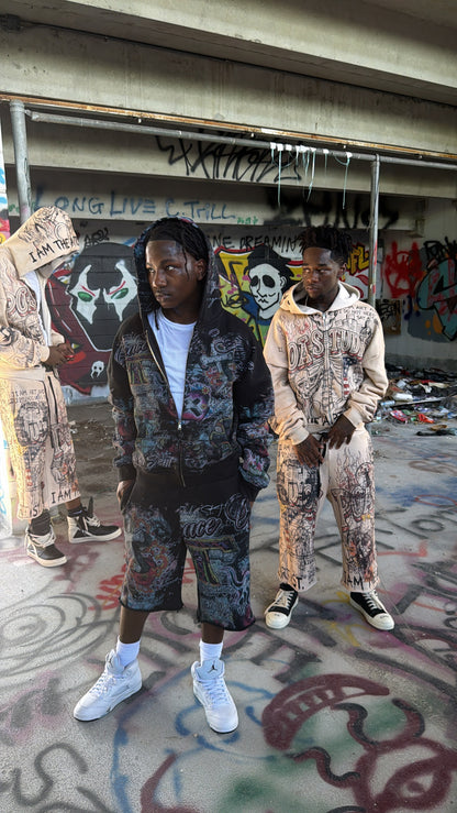 PEACE OF ART GRAPHIC "OG DESIGN" JORTS