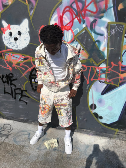 PEACE OF ART GRAPHIC "OG DESIGN" JORTS